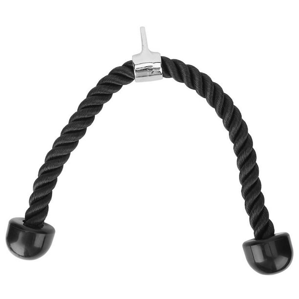 Black Biceps Triceps Muscle Pull Rope Drawstring Home Gym Exercise Fitness